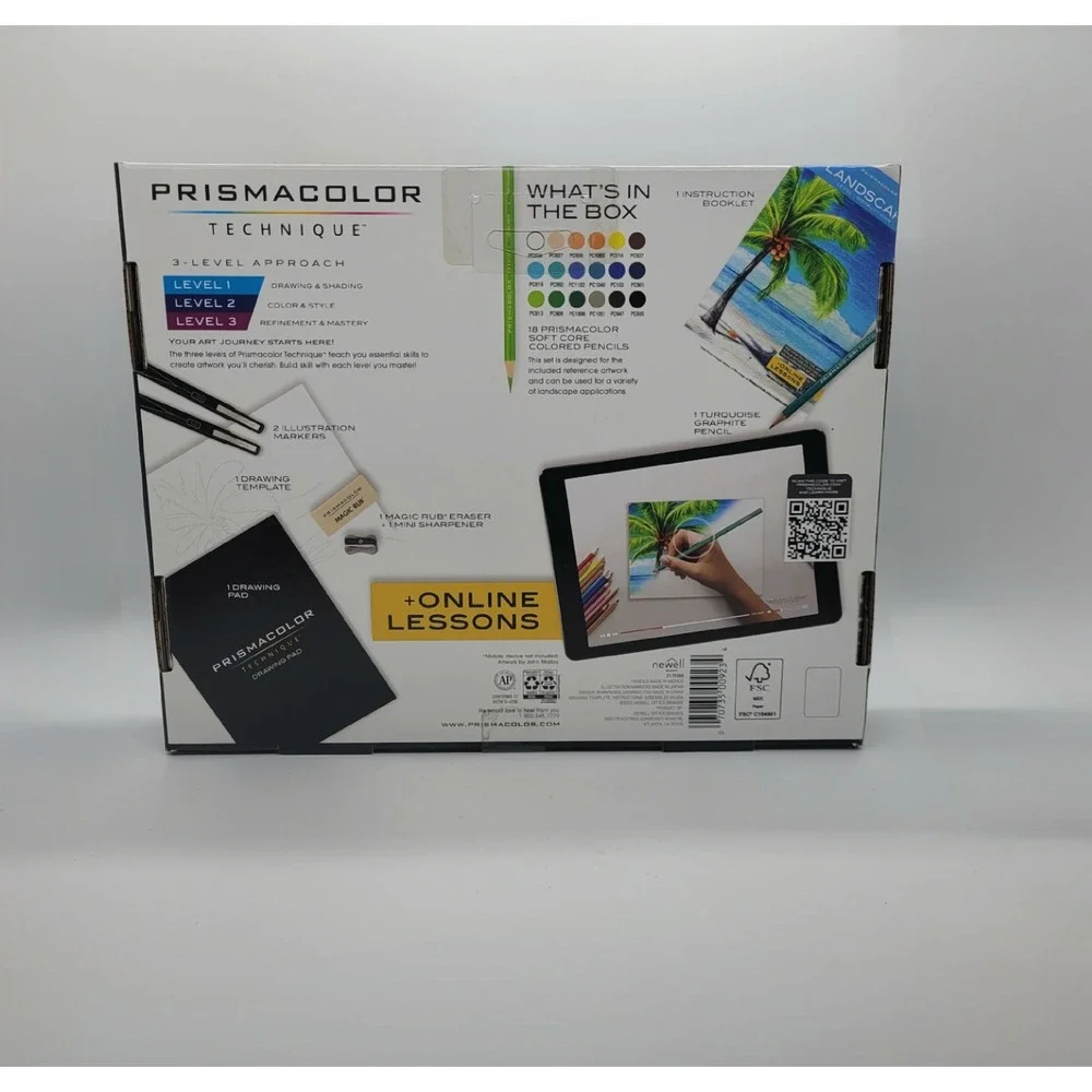Prismacolor Technique Level 1 Landscape Drawing Set 26ct Pencils Markers 2174760